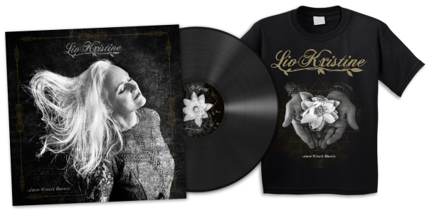 Bundle „Amor Vincit Omnia“ T. Shirt & LP with signature & autograph card